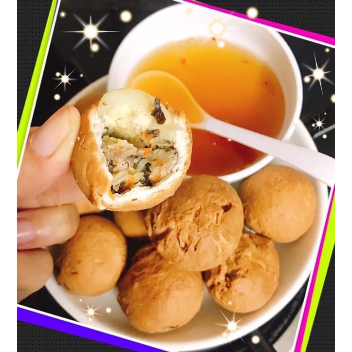 Bánh bao chiên mini nhân trứng thịt ( HOẢ TỐC HÀ NỘI )
