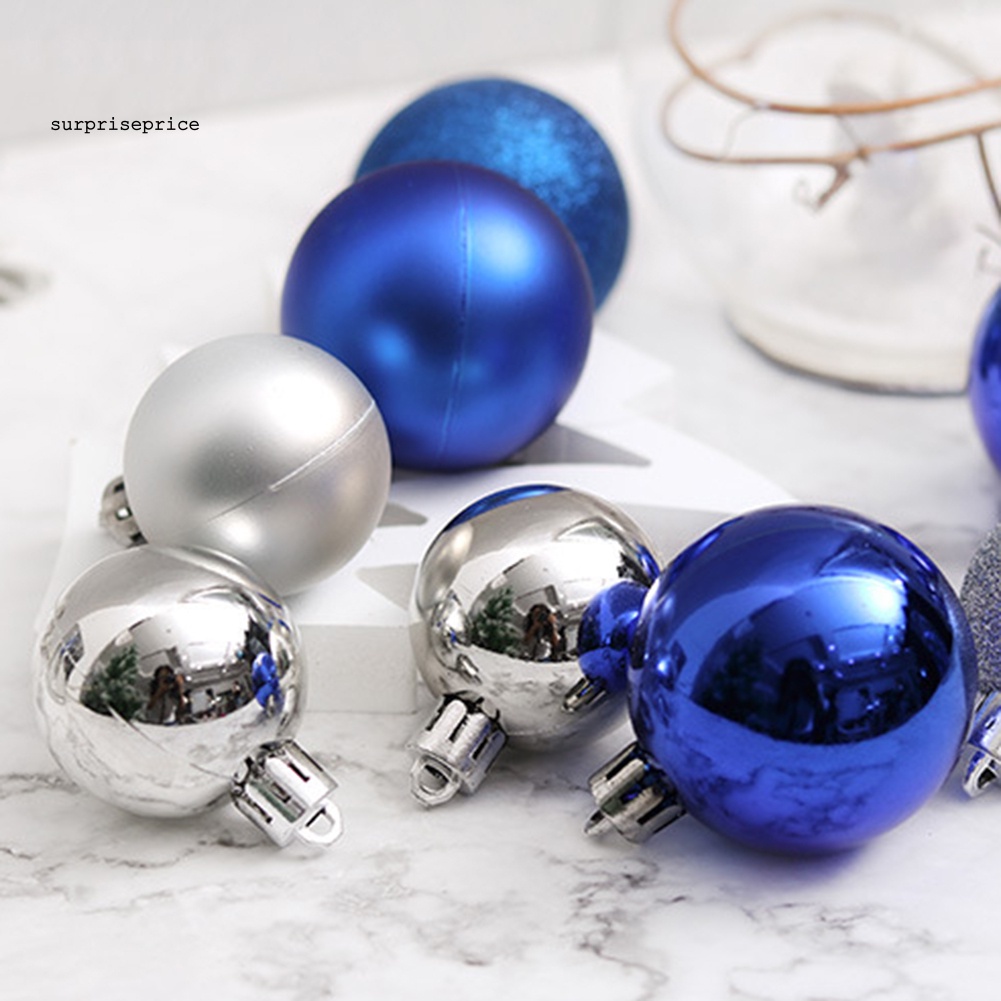 Set 24 quả châu trang trí cây thông giáng sinh năm mới