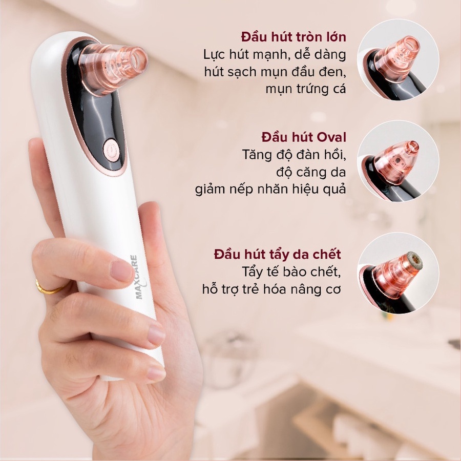 [Tích hợp CAMERA Soi Da] Máy Hút Mụn MAXCARE MAX666PRO | Loại Bỏ 99.5% Mụn Cứng Đầu Như Mụn Đầu Đen, Mụn Cám,...