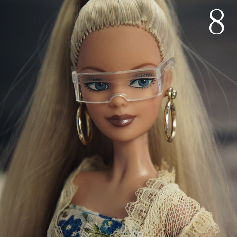 Mắt kính nhựa cho búp bê Barbie tỉ lệ 1/6