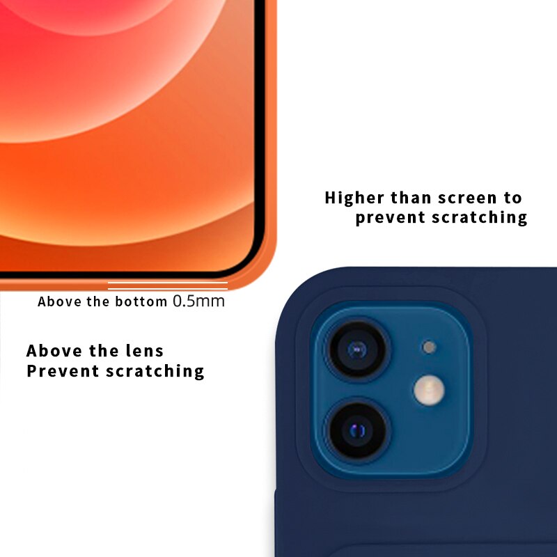 Ốp Điện Thoại Silicone Mềm Chống Sốc Kèm Ngăn Đựng Thẻ Cho iPhone 14 13 pro max 14 plus