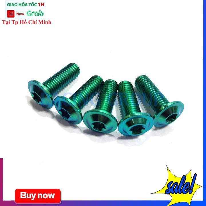 Ốc GR5 8li25 Đầu Dù Mỏng Gắn Đĩa Nhiều Loại Xe Máy ( Giá 1 Con)