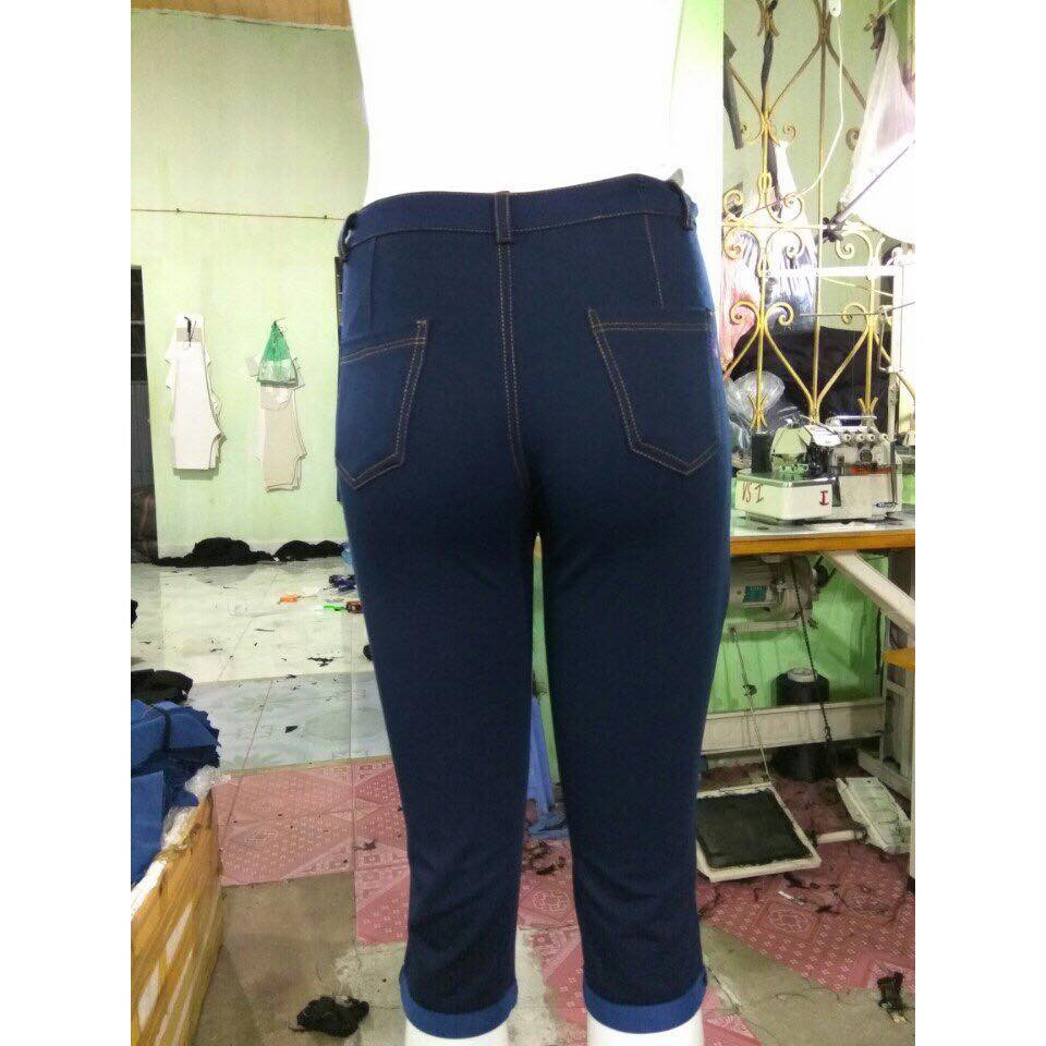 Quần bầu ngố giả jean thun cotton