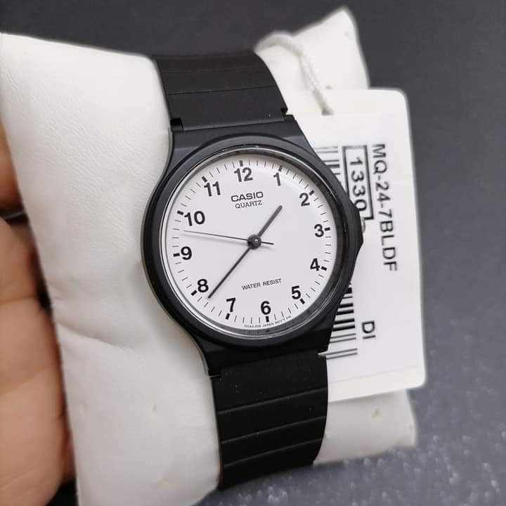 [Mã FABRR5503 giảm 20% đơn 249K] Đồng hồ nam nữ Unisex Casio MQ-24-7BLDF dây nhựa chính hãng Anh Khuê