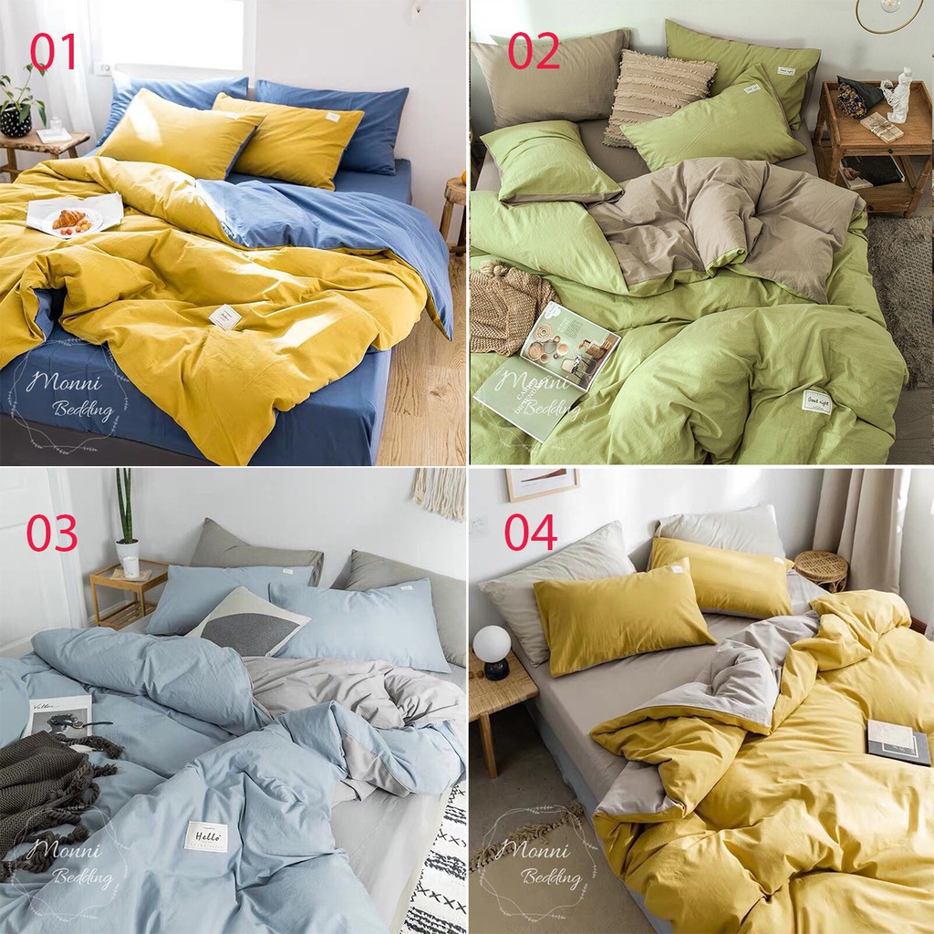 [HÀNG XUẤT NHẬT] TỔNG HỢP GA GỐI COTTON HÀN QUỐC TICI MẪU MỚI NHẤT (CHAT CHỌN MẪU)