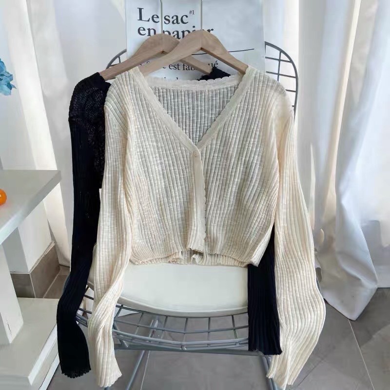 Áo Khoác Len Mỏng Cardigan Màu Pastel Muối Tiêu Cực Hot Hit TOTICHAN AK08