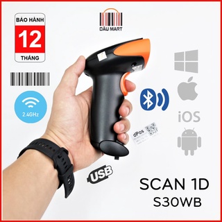 Mua Máy quét mã vạch không dây Bluetooth dPos S30WB Scan mã vạch Barcode 1D dành cho shop bán hàng quản lý xuất nhập kho