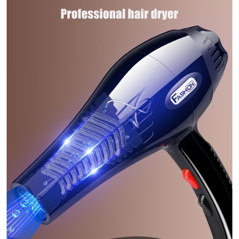 Máy sấy VIHAM công suất 2200W - 3 chế độ sấy nóng, vừa, mát với 2 tốc độ gió không lo tóc hư tổn [ TẶNG KÈM 3 PHỤ KIỆN -