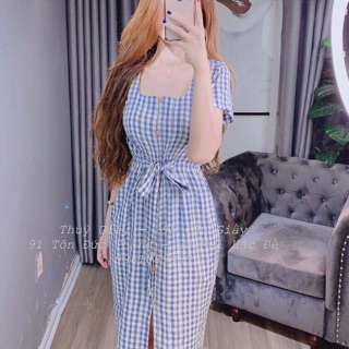 Váy kẻ hot hit