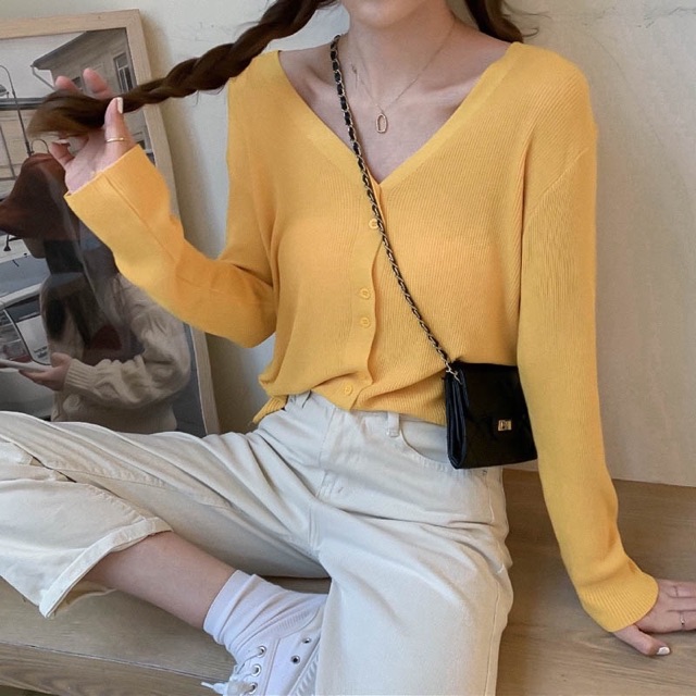 Áo Cadigan Dáng Ngắn 8 Nút | BigBuy360 - bigbuy360.vn