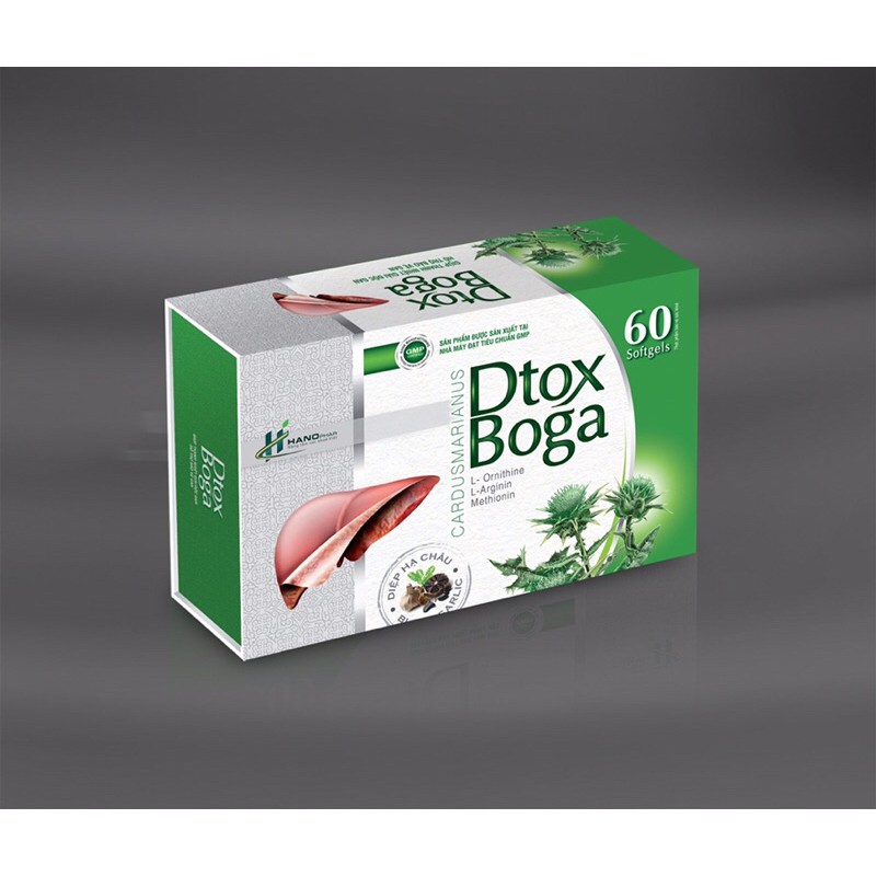 Bổ gan Dtox Boga | Giải độc gan | Giải rượu | Hạ men gan