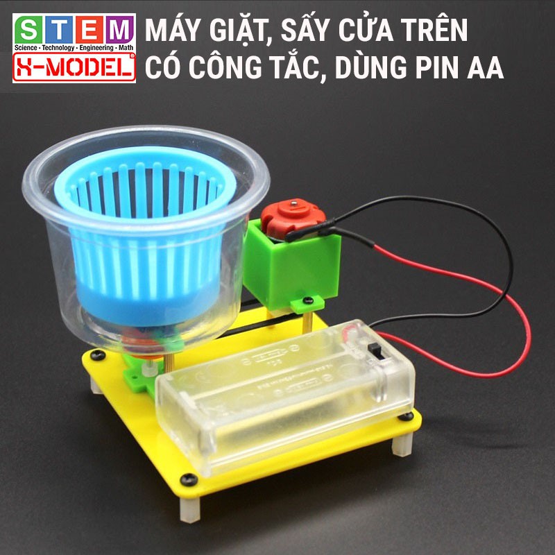 Đồ chơi sáng tạo STEM Máy giặt mini  X-MODEL ST40 cho bé,  Đồ chơi trẻ em DIY[Do it Yourself] |Giáo dục STEM, STEAM