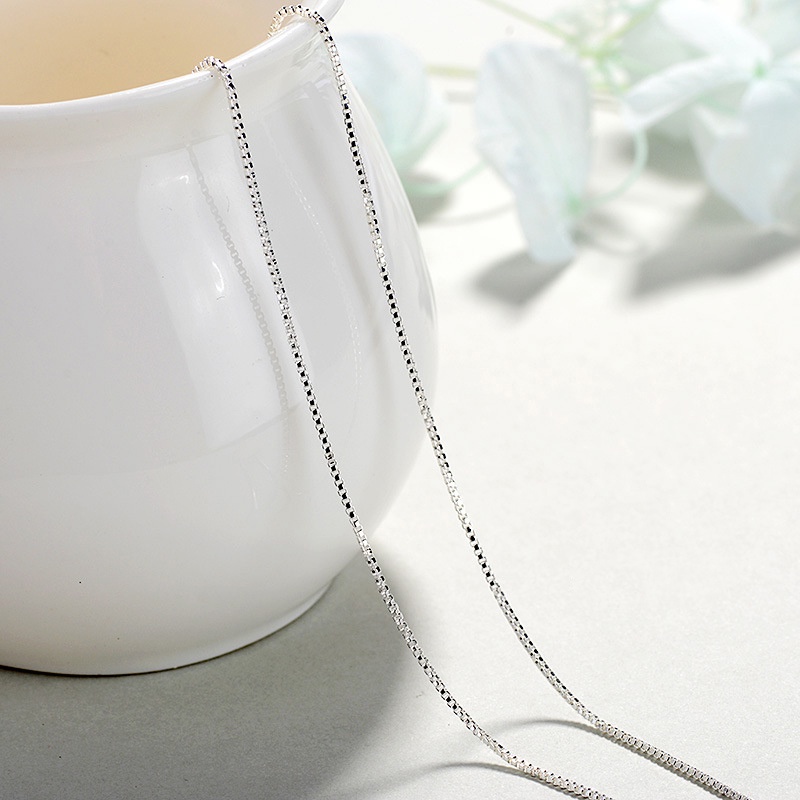 Dây Chuyền Bạc Nam Nữ Trơn Vòng Cổ Chất Liệu Bạc Ý S925 Đơn Giản Thời Trang Phong Cách Unisex Á Âu DC05 Bảo Ngọc Jewelry