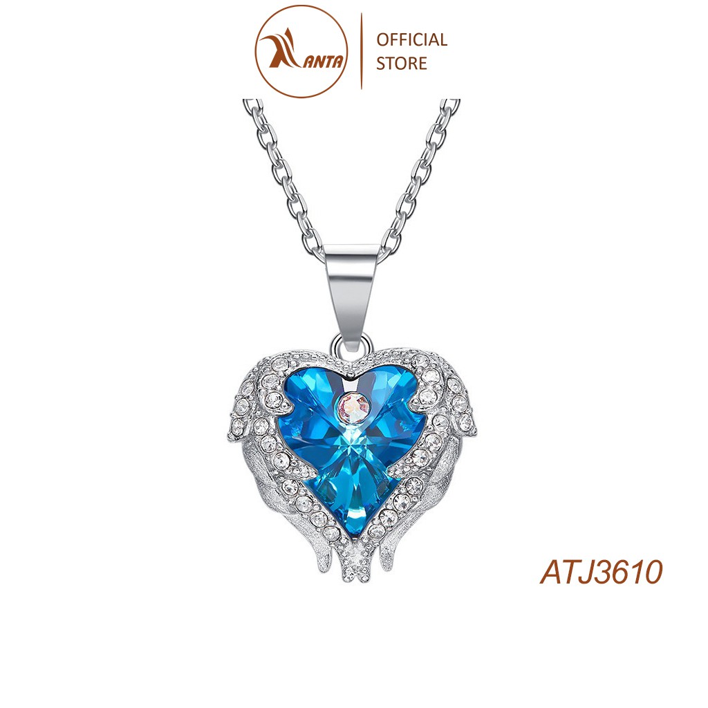 Dây chuyền thiết kế hình trái tim đôi thời trang sang trọng danh cho nữ ANTA Jewelry - ATJ3610