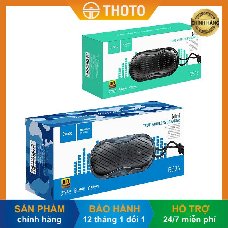 [Thoto Shop] Loa mini không dây di động bluetooth v5.0 HOCO BS36 Hero Sports - hàng chính hãng