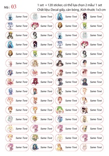 Sticker mẫu mới cho bé
