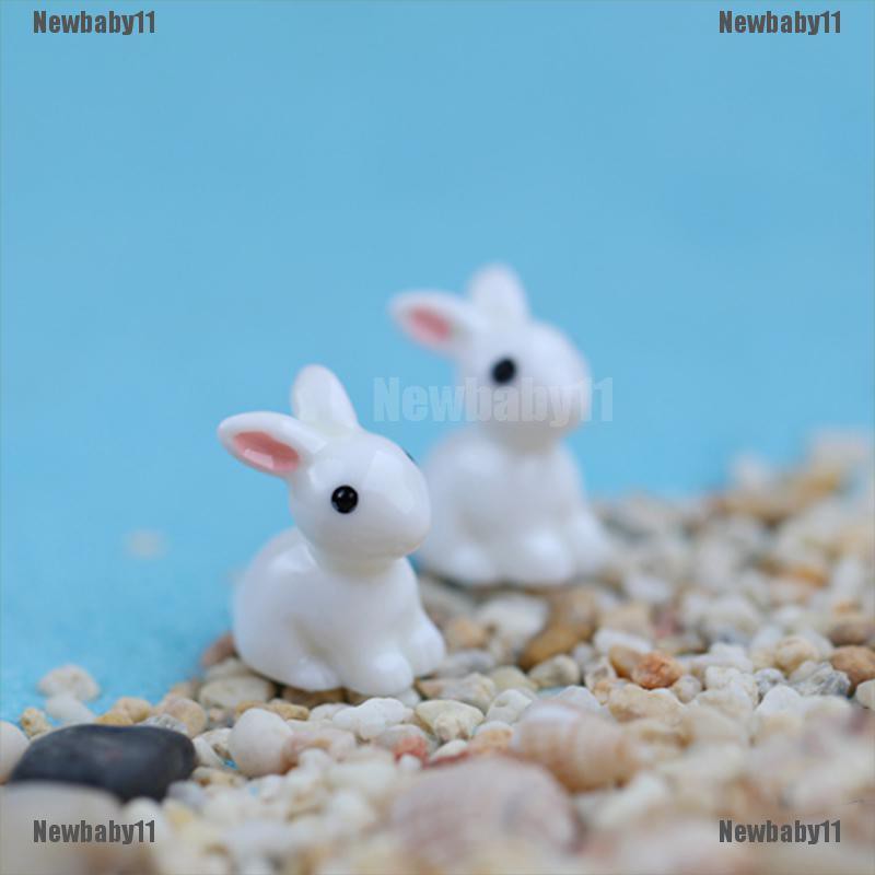 Set 2 Đồ trang trí Thỏ Mini Trang Trí Tiểu Cảnh
