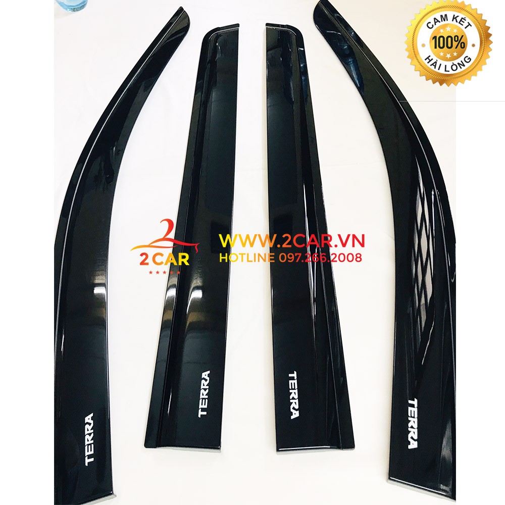 Vè Che Mưa Xe Nissan TERRA 2018- 2019- 2020- 2021- 2022 nhựa đen Thái Lan dày