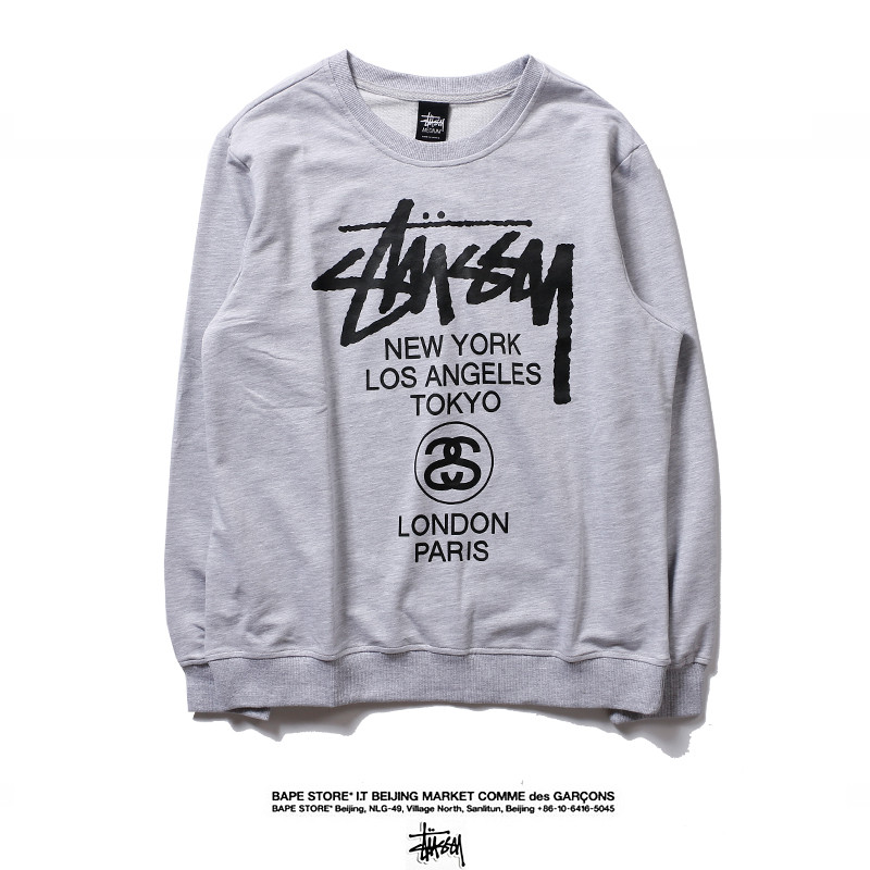 Áo Hoodie Stussy Lót Nhung Thời Trang Năng Động Cho Nam Nữ