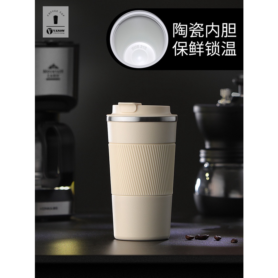 💥Mùa thu👉Bình nước giữ nhiệt bằng sứ thiết kế sáng tạo tiện dụng