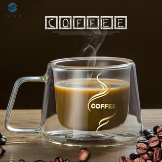 Ly uống cà phê espresso bằng thủy tinh có nắp đậy