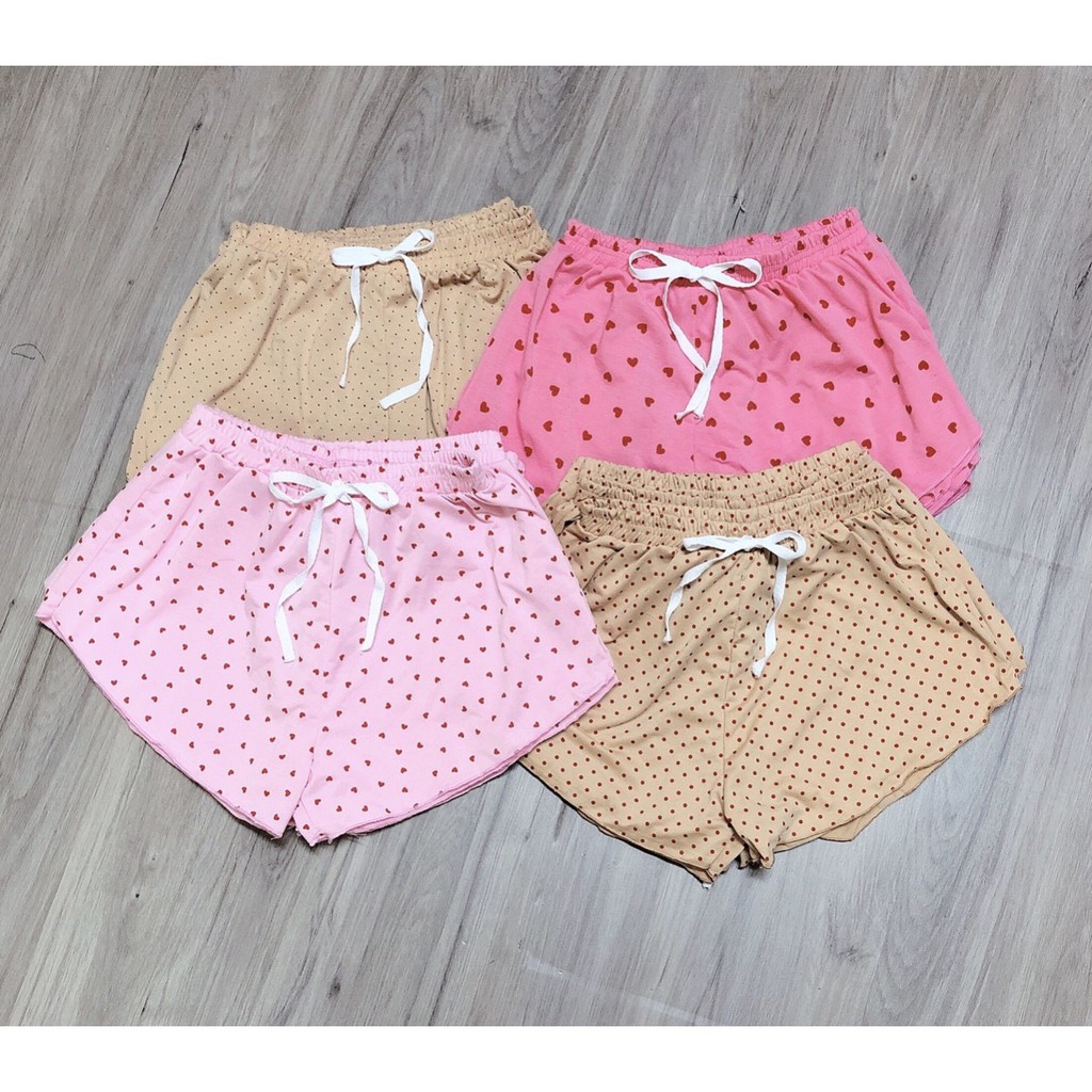 Quần đùi cotton cực xinh hình họa tiết họa hình mẫu hot hit