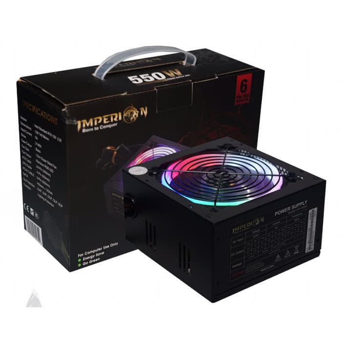 Bộ Nguồn Psu P500 550w Led Vga 6 Pin Rgb Chuyên Dụng Cho Game Thủ