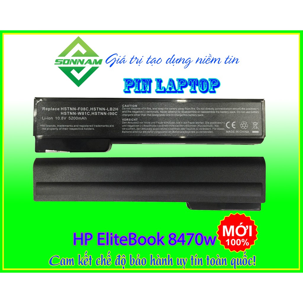 Pin laptop HP elitebook 8460p 8470p 8560P 8570P 6460B 6470B 6560B 6570B 6565B