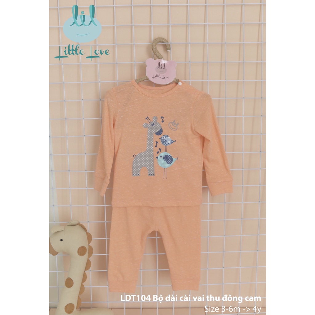 Bộ Dài Tay Thu Đông Cho Bé Trai, Bé Gái Cài Cúc Vai Chất Cotton Sịn Mịn Hàng Cao Cấp B1032 từ 4-16kg