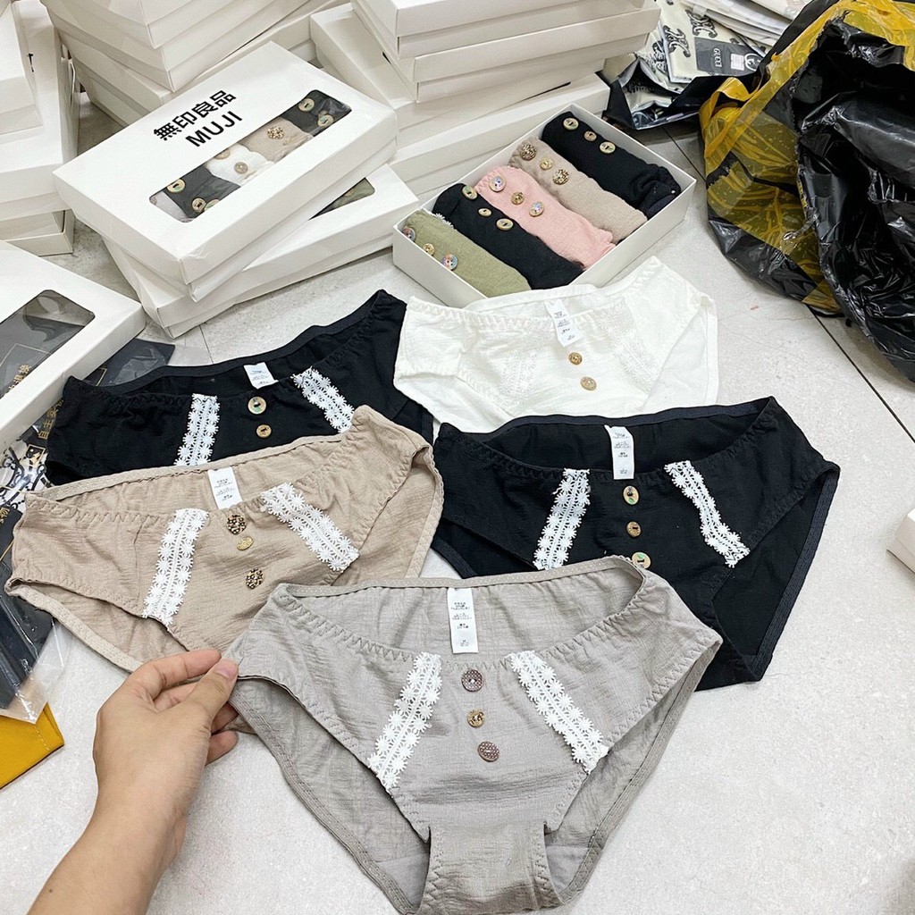 Set 5 Quần Lót Nữ Xuất Nhật Chất Cotton Mềm Mại | BigBuy360 - bigbuy360.vn
