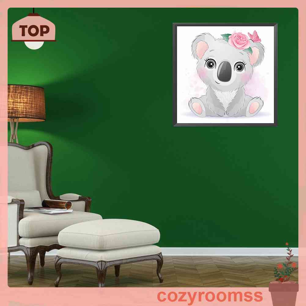 Bộ Tranh Đính Đá 5D Họa Tiết Hoạt Hình Động Vật Dễ Thương Độc Đáo DIY