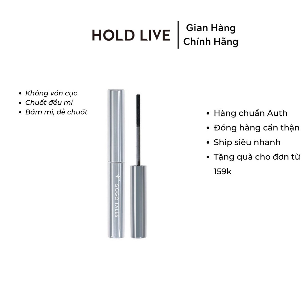 Chuốt Mi Mascara Gogo Tales Sunny Feather Curl GT347 Đầu Chải Kim Loại Dễ Kẻ Mau Khô Không Bị Lem chính hãng
