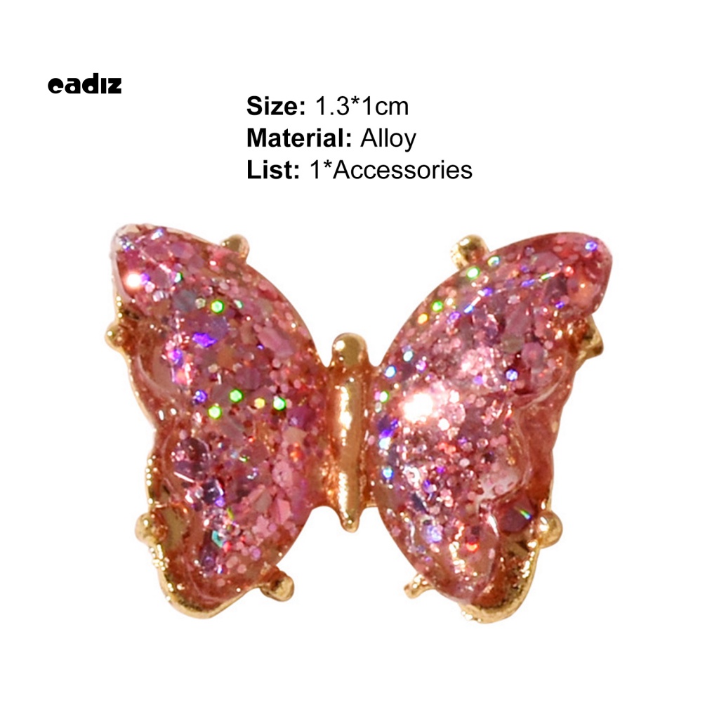 Phụ Kiện Trang Trí Móng Tay Hình Bướm Đính Đá Xinh Xắn