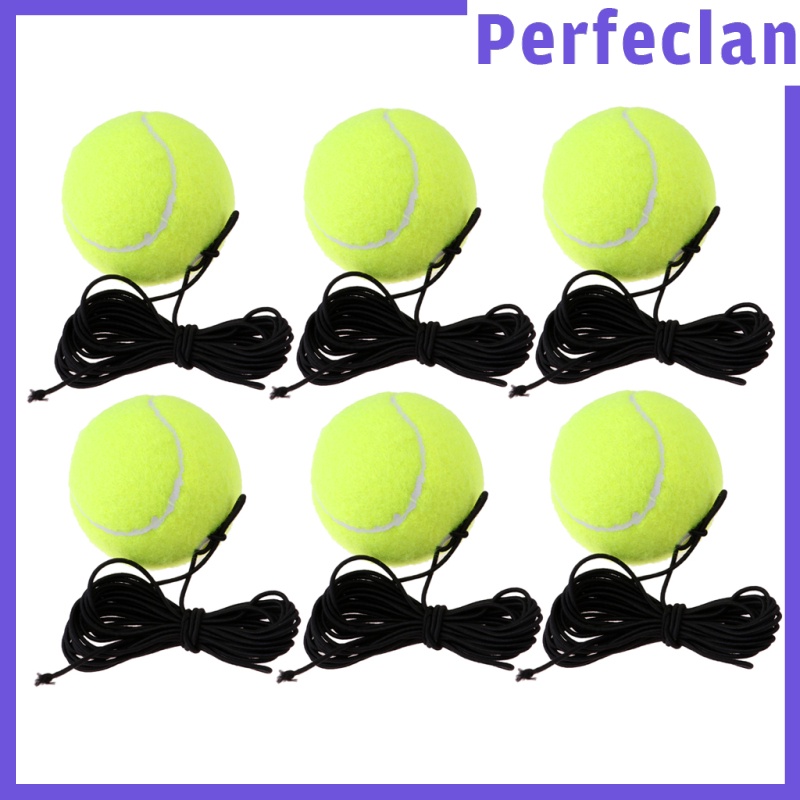 Set 6 Quả Bóng Tennis Kèm Dây Thay Thế Cho Luyện Tập