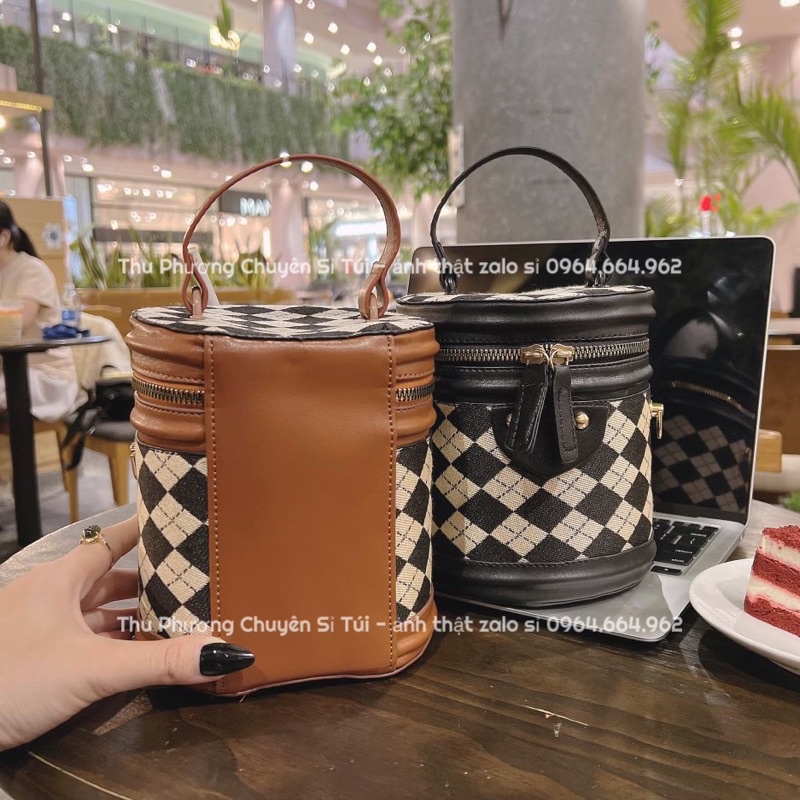 Túi cốp trụ tròn cặp lồng đeo chéo kiểu dáng hàn quốc, đi chơi đi tiệc siêu xinh (hàng đẹp chuẩn ảnh)