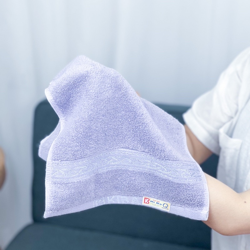 Khăn Mặt Màu Trơn KIBA Chính Hãng Cỡ Nhỏ 28x48cm, Chất Cotton Dày Dặn, Êm, Mềm, Thấm Hút Tốt, An Toàn Cho Da