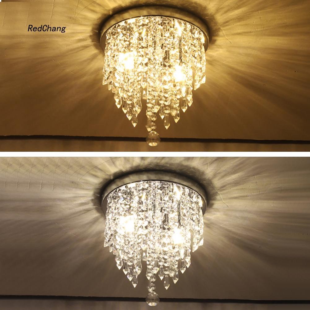 Đèn chùm pha lê nhân tạo hiện đại với nhiều màu sắc