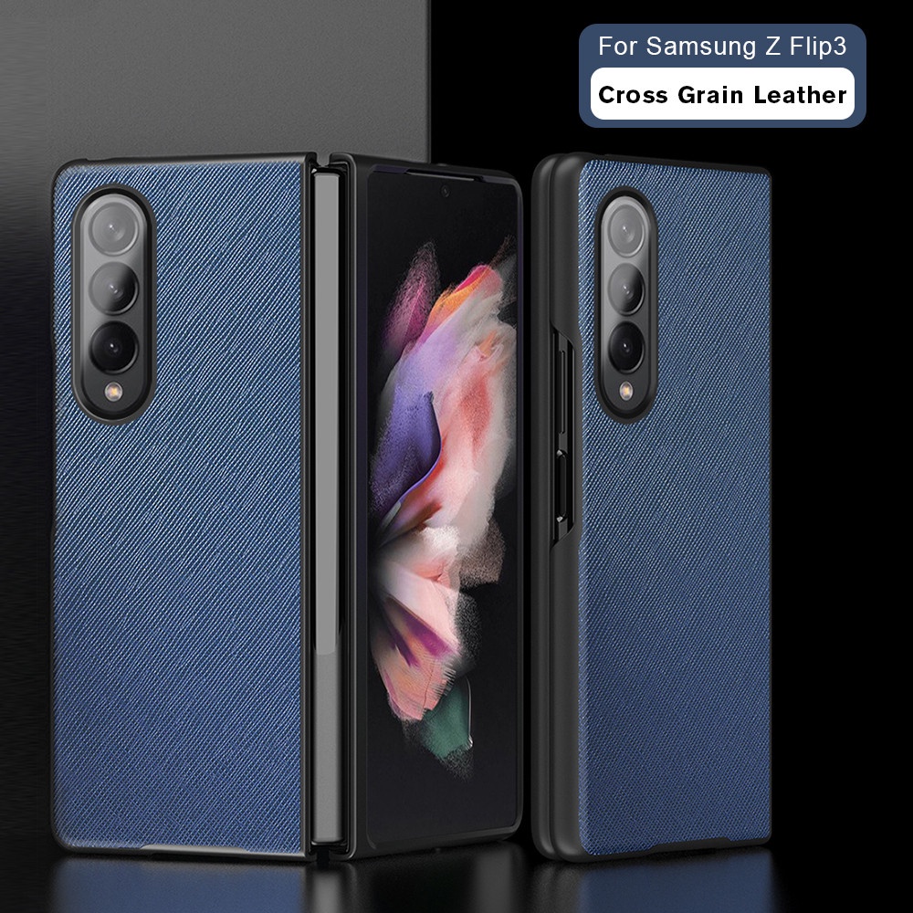 Bao da điện thoại họa tiết đan chéo cổ điển cho Samsung Galaxy Z Fold3 5G Z Fold 3 ZFold 3 ZFold3