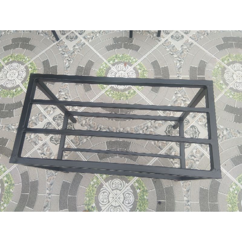 Kệ thép 2 tầng. Cao 50cm. Dài 70cm. Rộng 30cm.2 nan phụ.khung hộp thép 20mmx20mm