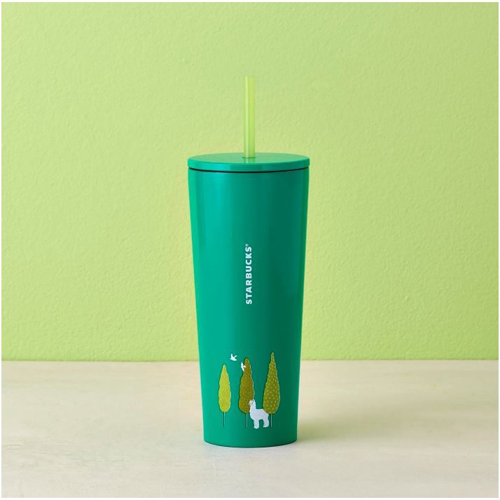 Bình Starbucks Cold Cup 16Oz (473ml) Green Alpaca