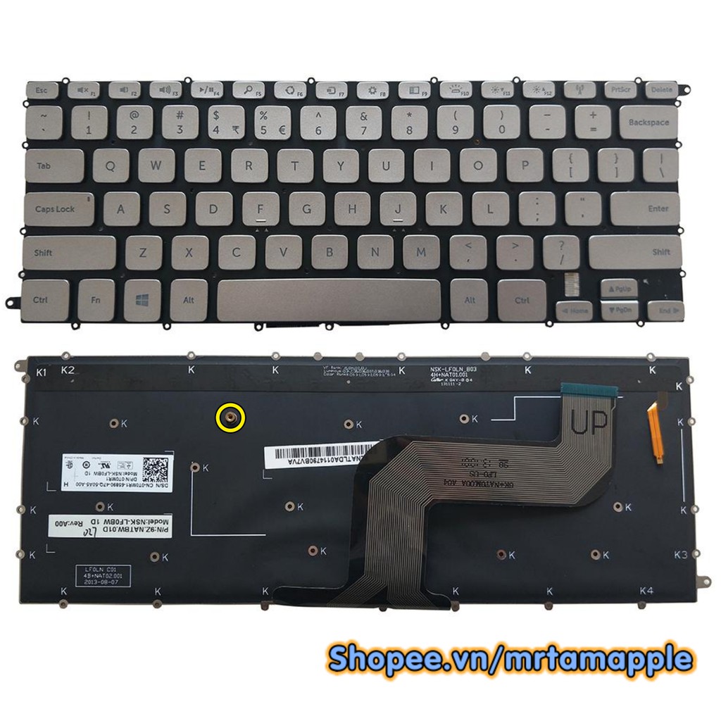 (KEYBOARD) BÀN PHÍM LAPTOP DELL 7437 dùng cho Inspiron 14 7437