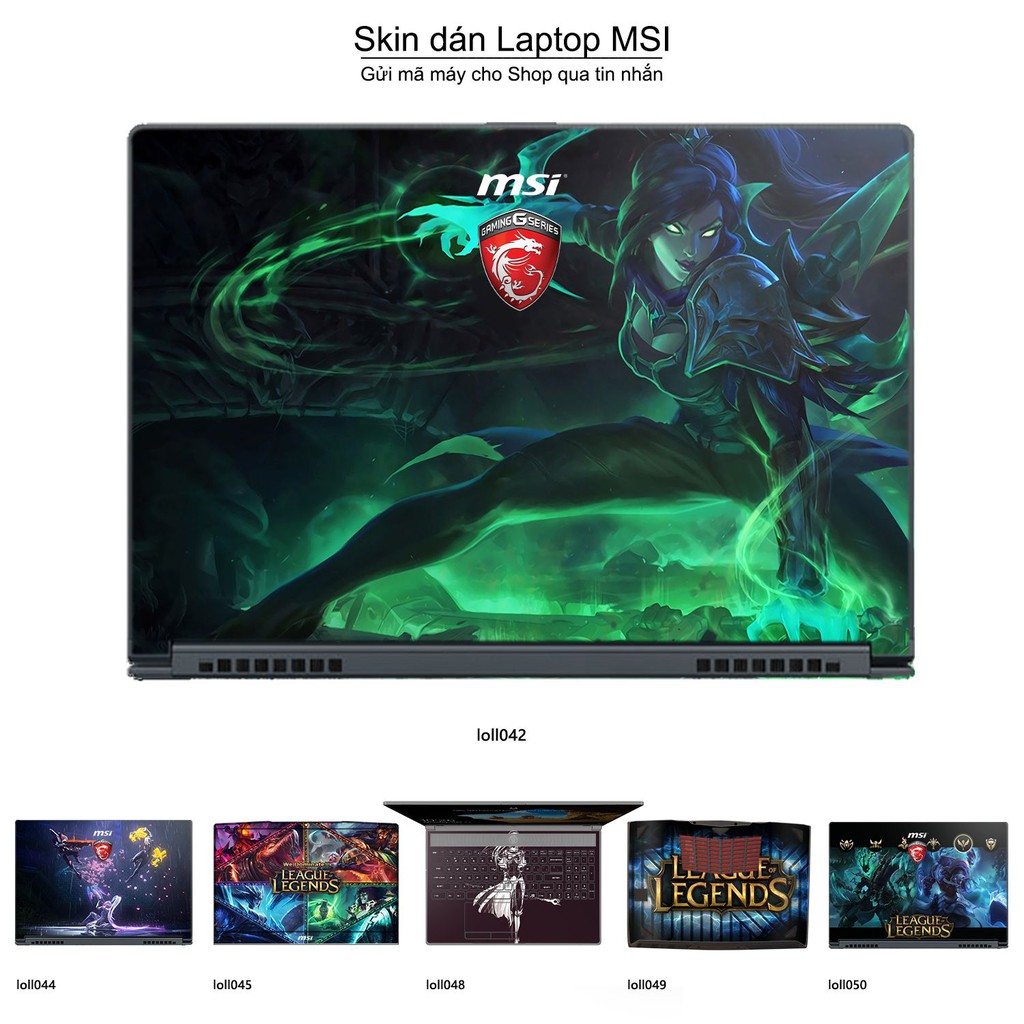 Skin dán Laptop MSI in hình Liên Minh Huyền Thoại _nhiều mẫu 6 (inbox mã máy cho Shop)