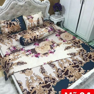 Bộ 5 món vỏ chăn ga gối hoàng gia cotton poly hàn quốc