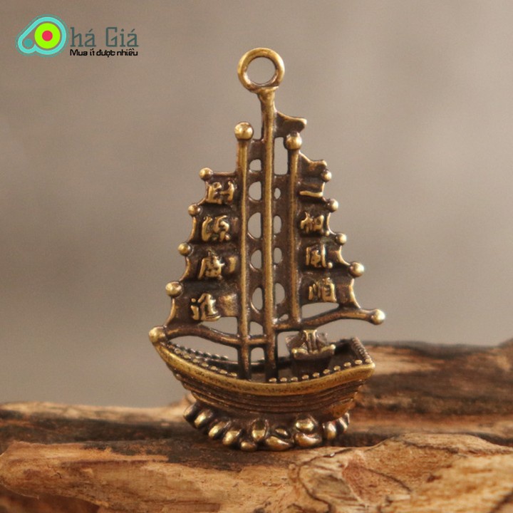 Móc Khóa Chiếc Thuyền Bằng Đồng Thau