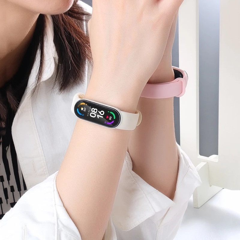 Dây Đeo Thay Thế Bằng Silicone Mềm Chống Nước Cho Xiaomi Mi Band 7/7NFC