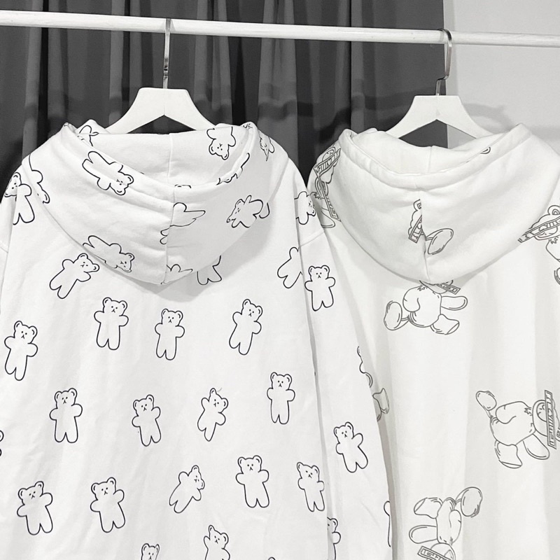 Áo Khoác Dây Kéo Nỉ TEDDY cute ulzzang unisex pqk | BigBuy360 - bigbuy360.vn