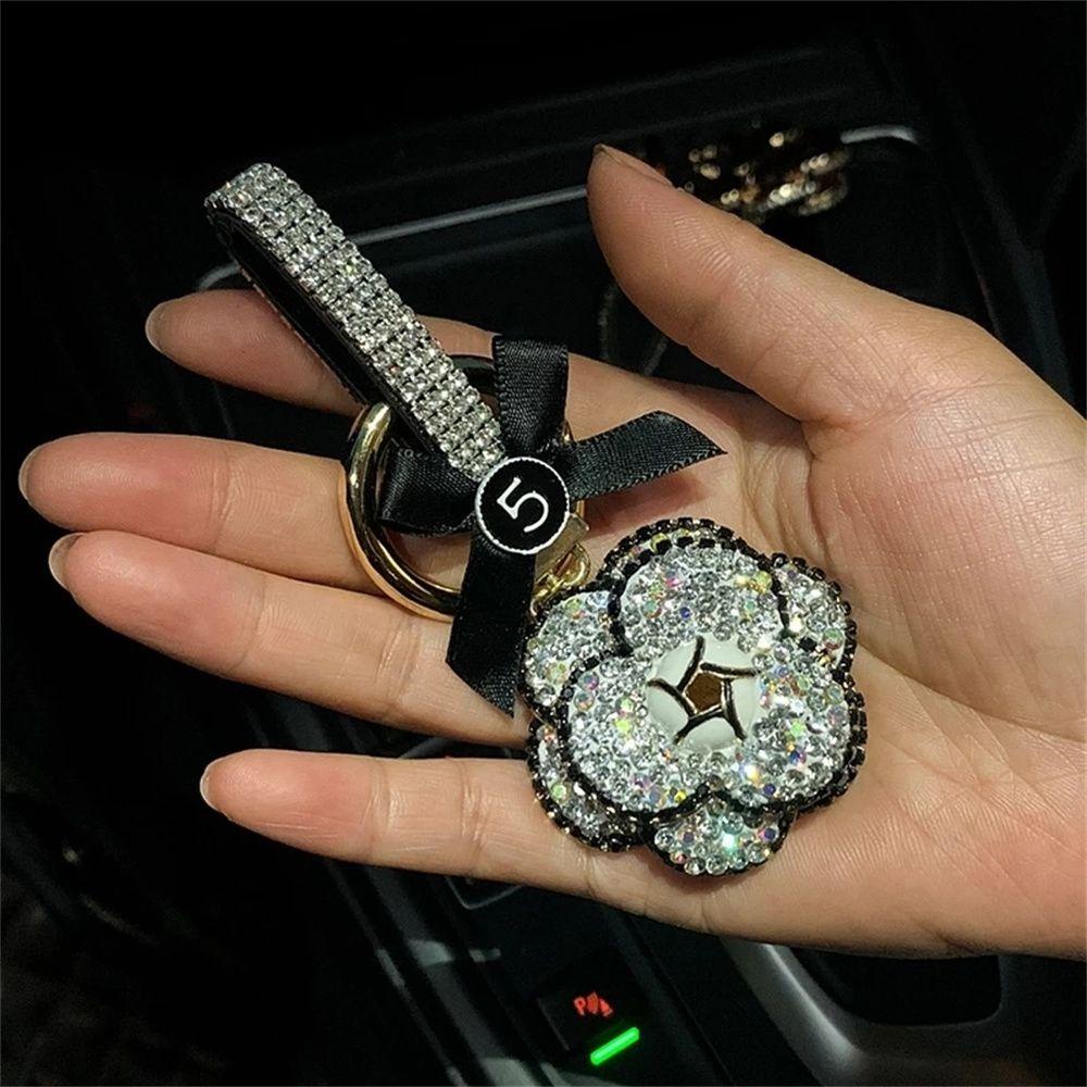 Móc Khóa Hình Hoa Trà Trang Trí Nội Thất Thời Trang Thanh Lịch|Móc Khóa Hình Nơ Xinh Xắn