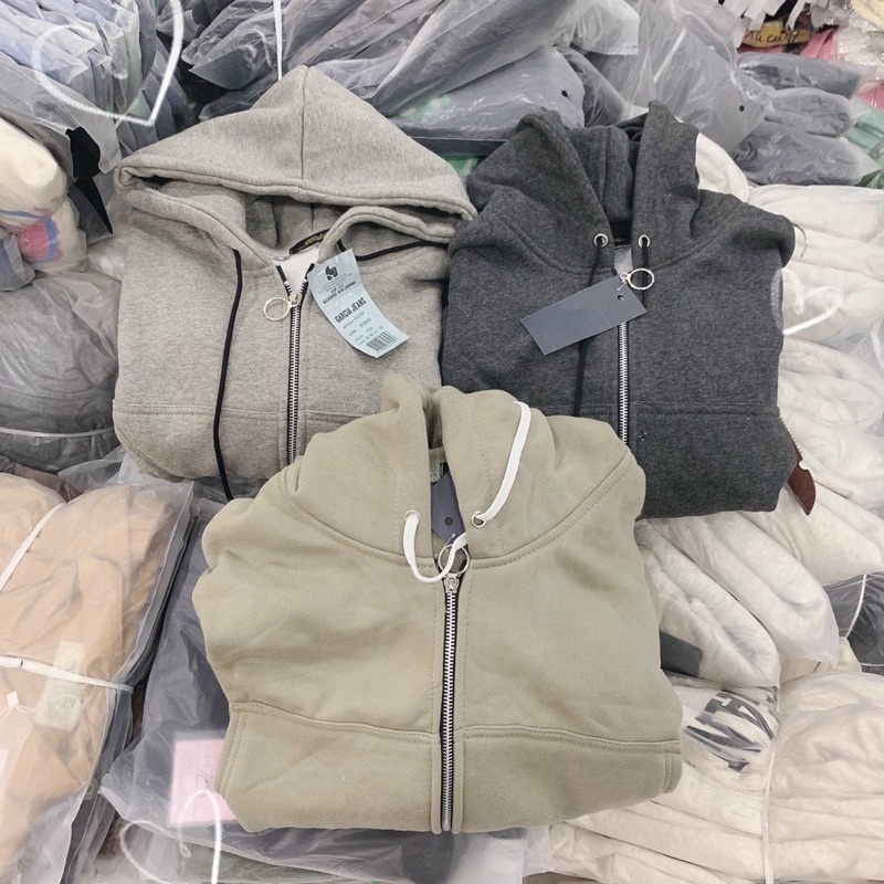 [Mã SKAMFSW175 giảm 10K đơn 50K] Khoác nỉ ngoại Tay phồng Croptop(10)