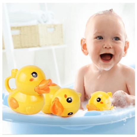 Đồ Chơi Vịt Phun Nước, Đồ Chơi Nhà Tắm: gia đình vịt phun nước 4 chế độ+ kèm vòi sen cho bé vui tắm mỗi ngày
