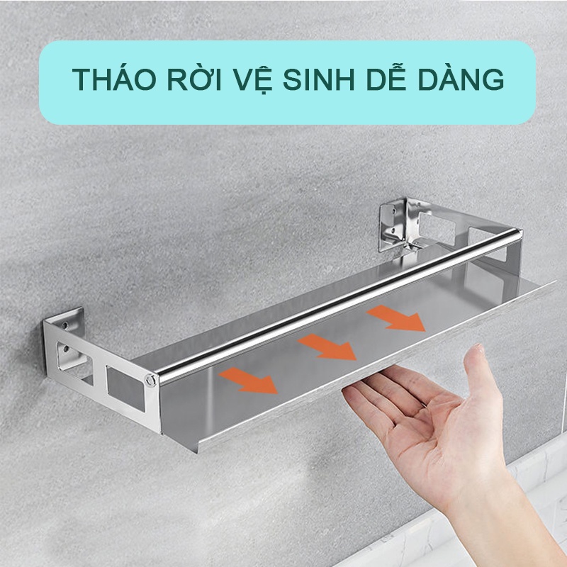 Kệ Gia Vị Nhà Bếp , Kệ Dán Tường Inox 304 Sang Trọng